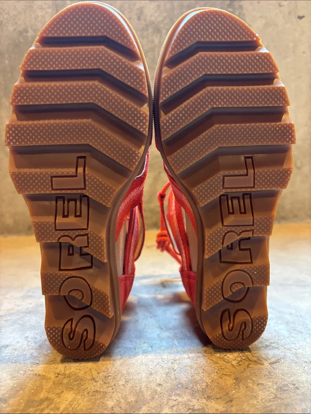 Sorel Women’s Bright Orange Strappy Sandals